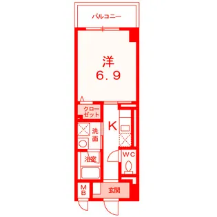 プレール ヨコスカ【4階】の間取り