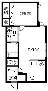 PrendreII【1階】の間取り