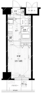 メインステージ五反田駅前【9階】の間取り