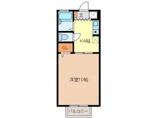 サンハイツ藤方【2階】の間取り
