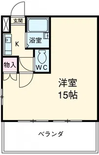 グランディ簗瀬【5階】の間取り