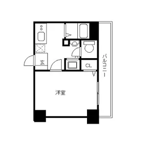 プレミアムコート名古屋金山インテルノ【3階】の間取り