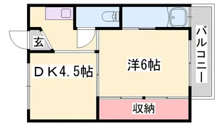 ビレッジハウス朝日ヶ丘【3階】の間取り