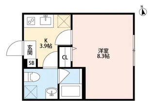 Free Hand船堀(フリーハンドフナボリ)【1階】の間取り
