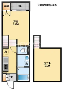 アルヴェンシス【1階】の間取り