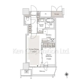 OIMACHI TRACKS RESIDENCE【23階】の間取り