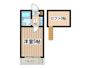 メゾンレオ絹の道【2階】の間取り