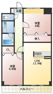 プリミエールNYOI【4階】の間取り