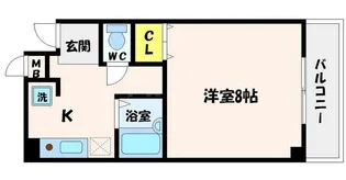 クリヨン千里北【3階】の間取り