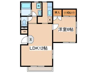 フレグランス湘南台【1階】の間取り