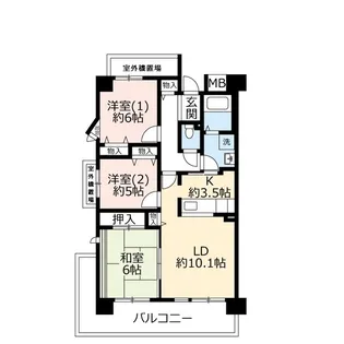 URKOBE・岡本【6階】の間取り