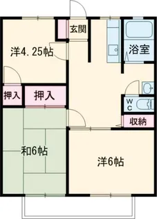 クリヤマハイツC【2階】の間取り