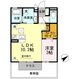 イーストパーク【1階】の間取り