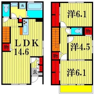 クレアージュ Cの間取り