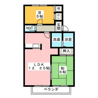 メイハイツ【1階】の間取り