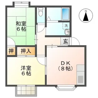 グリーンパーク【2階】の間取り