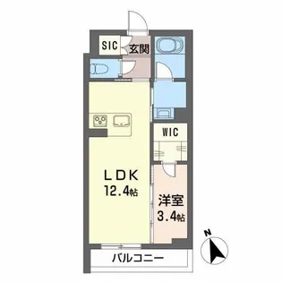 シャーメゾン ヴィオラ【1階】の間取り