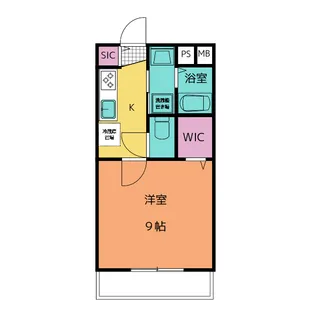 ユニテ利平治【1階】の間取り
