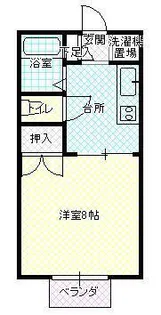 プレジール佐藤 B棟【1階】の間取り