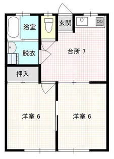 コーポARIMA【2階】の間取り