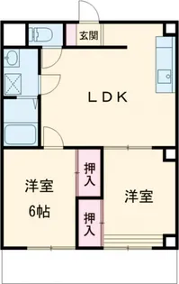 グリーンヒル神島【1階】の間取り