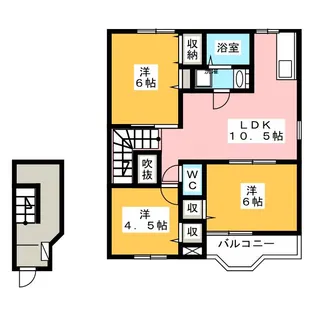 フローレンスI・II【2階】の間取り