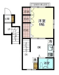 コーポ吉原【1階】の間取り