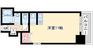エクセランス梅田西【10階】の間取り