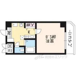 ミルフローラSK二条【2階】の間取り