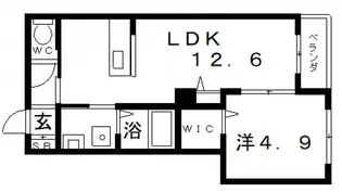 シャーメゾン阪南町【3階】の間取り