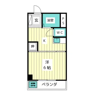 第1ロジィングス天野屋【2階】の間取り