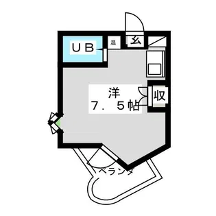 フォンティーヌ藤が丘West【2階】の間取り