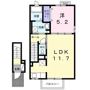 ヴィラアミータ【2階】の間取り
