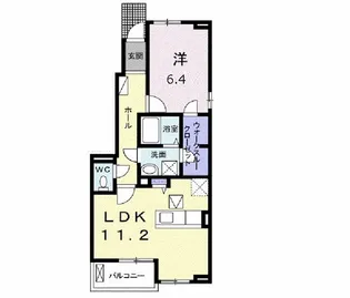 ドミール ヒロ【1階】の間取り