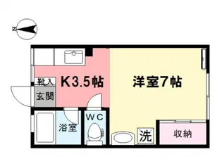 シティハイムヴィオラ【2階】の間取り