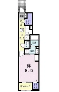 グレンディール II【1階】の間取り