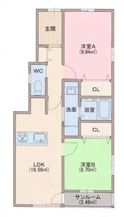 エステート川崎【1階】の間取り