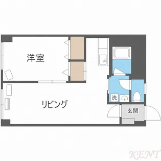 パレロワイヤル琴似【4階】の間取り