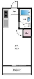 リバーサイドハイツ【1階】の間取り