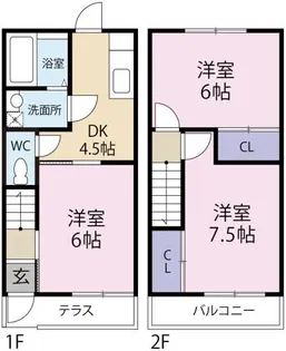 ハイツTOMINAGA【1階】の間取り