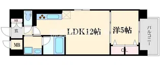 パラッツォ南森町【9階】の間取り