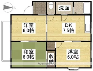 クレール金沢I【2階】の間取り
