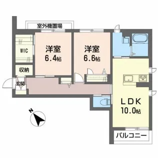 ベレオヴァンベール【2階】の間取り
