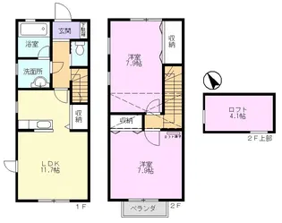 LOHAS T1(ロハスティーワン)の間取り