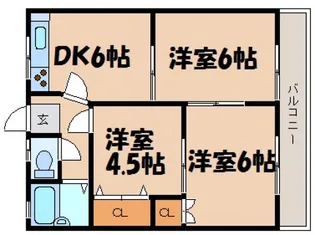 清水アパート【3階】の間取り