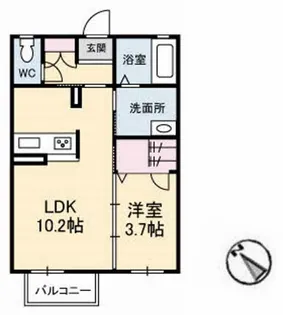 Sunnycourt M【1階】の間取り