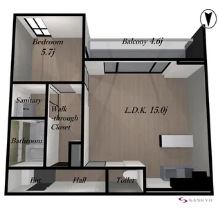 SO-HOUSE mamigasaki【2階】の間取り