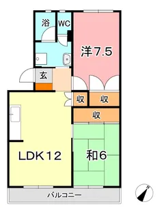 ベルメゾン三宅【3階】の間取り