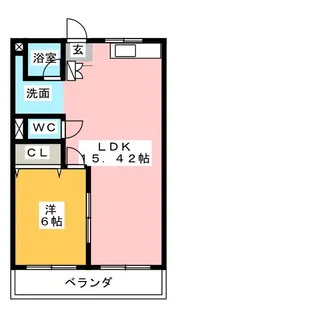 シャトー桐野【3階】の間取り