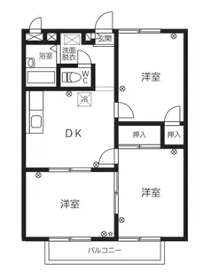 第二宮ロイヤルハイツ【1階】の間取り